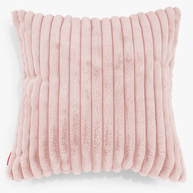 Fodera per Cuscino Gigante 70 x 70cm - Velluto Felpato Ultra Morbido Rosa Antico 01