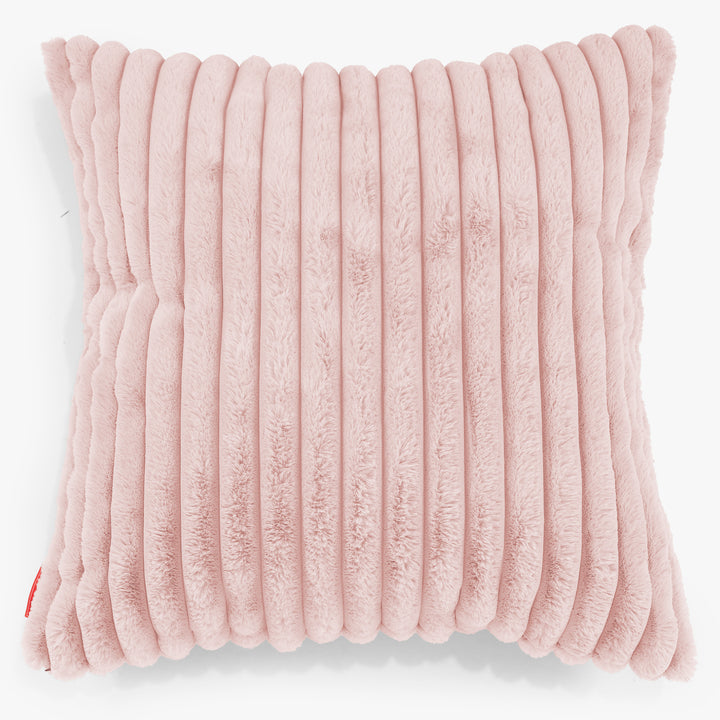 Fodera per Cuscino Gigante 70 x 70cm - Velluto Felpato Ultra Morbido Rosa Antico 01