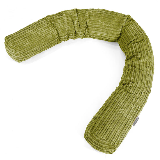 Cuscino Gigante Del Collo XL - Velluto a Coste Lime 01