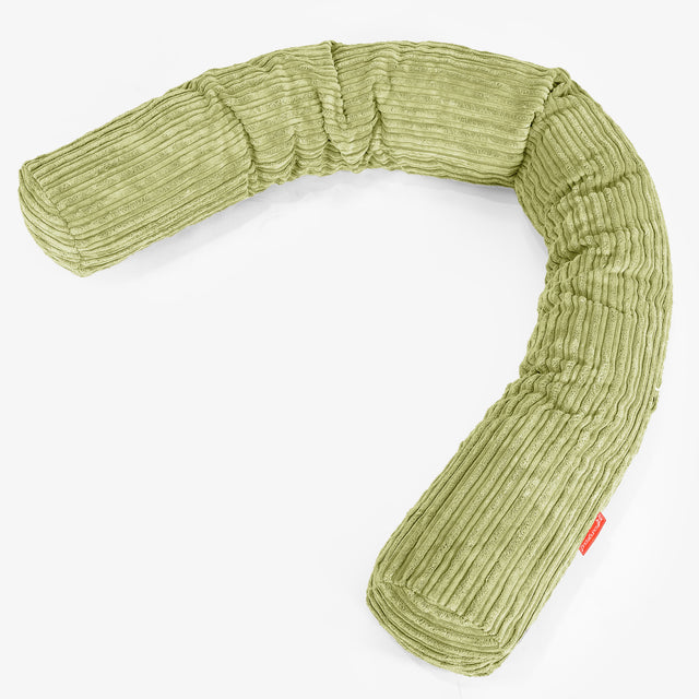 Cuscino Gigante Del Collo XL - Velluto a Coste Lime 01