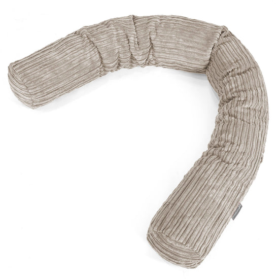 Cuscino Gigante Del Collo XL - Velluto a Coste Visone 01