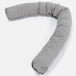 Cuscino Gigante Del Collo XL - Denim Effetto Consumato Grigio