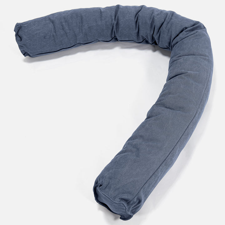 Cuscino Gigante Del Collo XL - Denim Effetto Consumato Navy 01