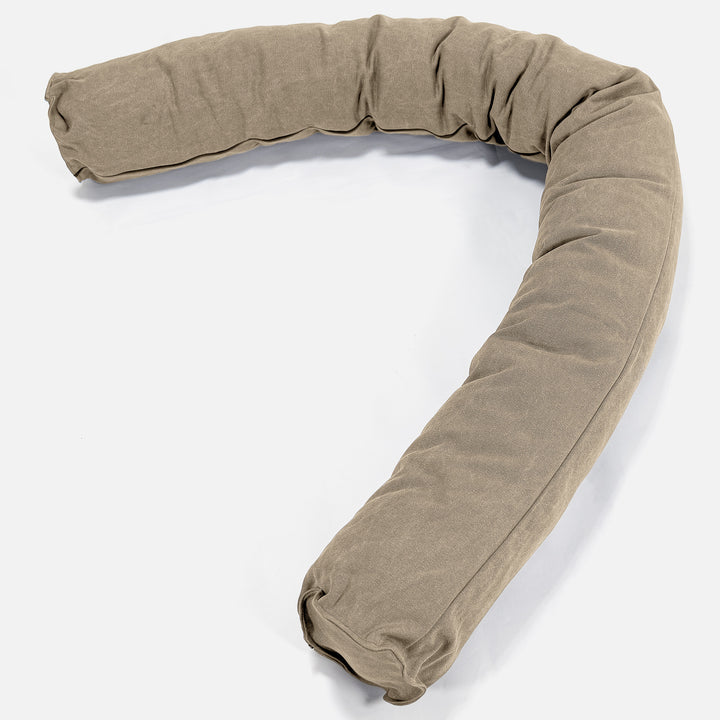 Cuscino Gigante Del Collo XL - Denim Effetto Consumato Terra 01