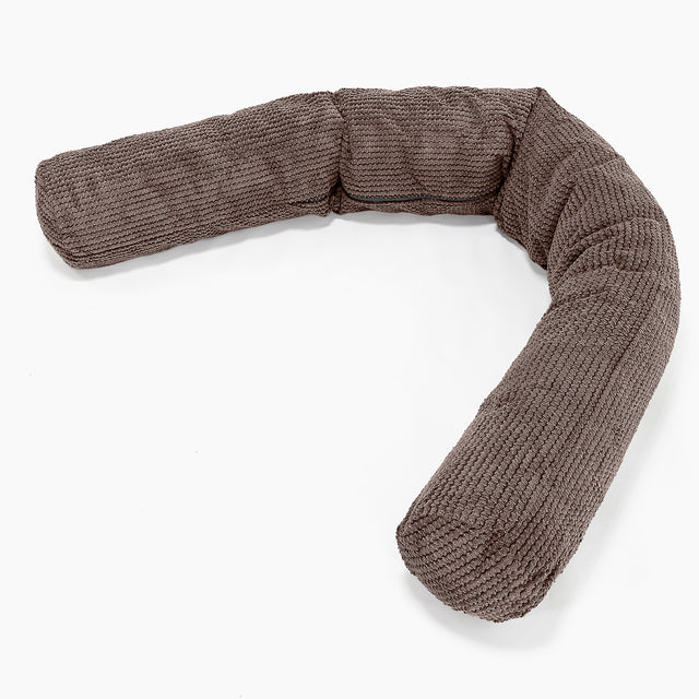 Cuscino Gigante Del Collo XL - Pompon Cioccolato 01