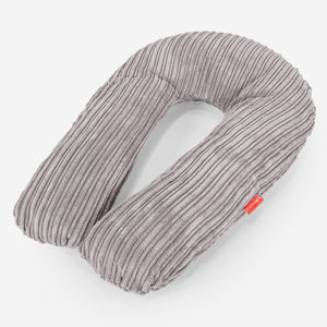 Cuscino Hug - Velluto a Coste Grigio Argento