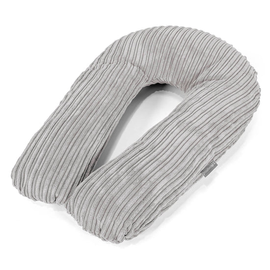 Cuscino Hug - Velluto a Coste Alluminio Argento 01