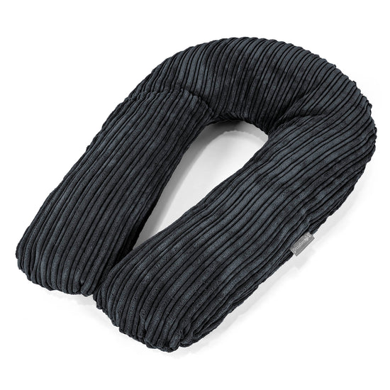 Cuscino Hug - Velluto a Coste Nero 01