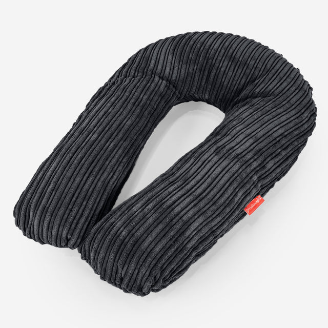 Cuscino Hug - Velluto a Coste Nero 01