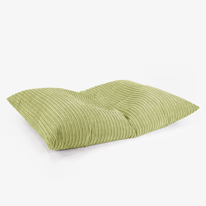 Cuscino Pouf Sacco Junior 2-14 anni - Velluto a Coste Lime 03