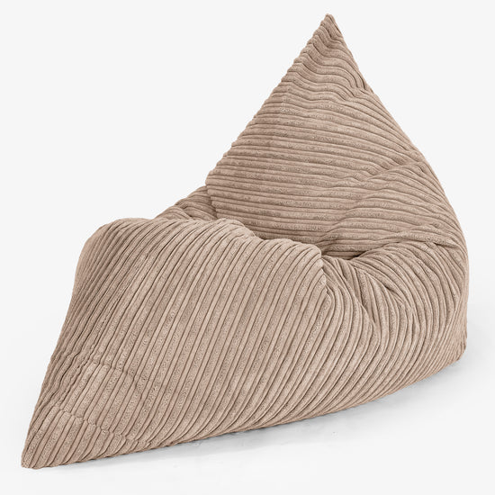 Cuscino Pouf Sacco Junior 2-14 anni - Velluto a Coste Sabbi 02