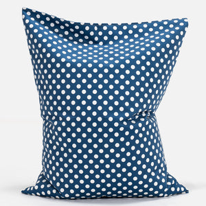 Cuscino Pouf Sacco Per Bambini 1-6 anni - Motivo per Bambini Blu