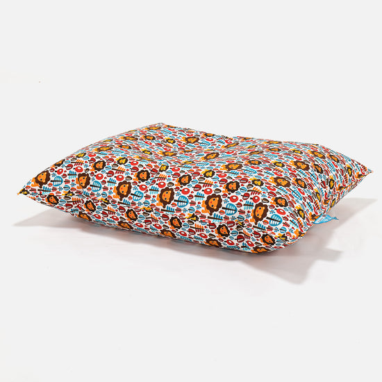 Cuscino Pouf Sacco Per Bambini - Motivo per Bambini Leone 02