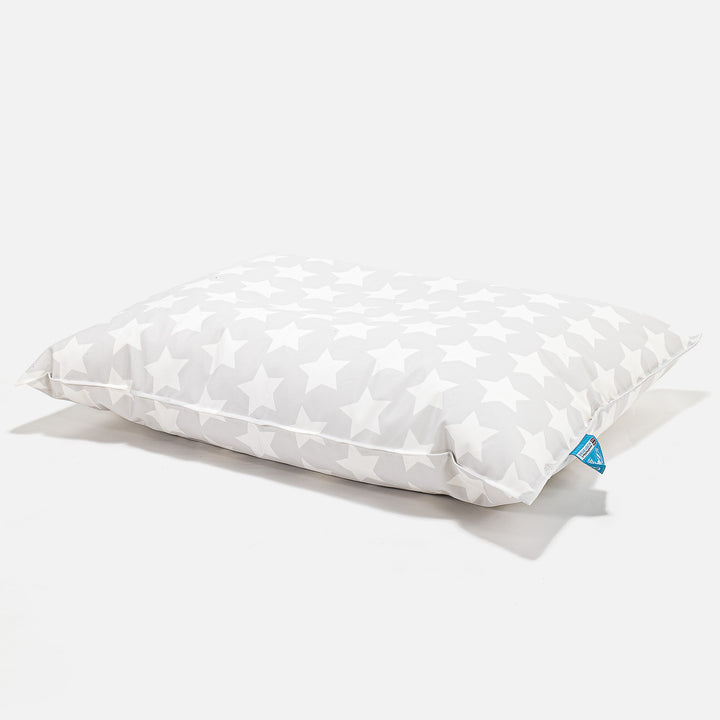 Cuscino Pouf Sacco Per Bambini - Motivo per Bambini Stella Grigio 02