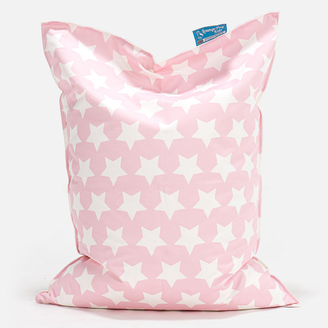 Cuscino Pouf Sacco Per Bambini - Motivo per Bambini Stella Rosa 01