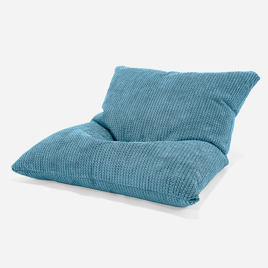 Cuscino Pouf Sacco Per Bambini - Pompon Egeo Blu 01