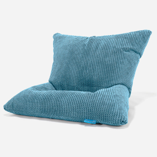 Cuscino Pouf Sacco Per Bambini - Pompon Egeo Blu 04