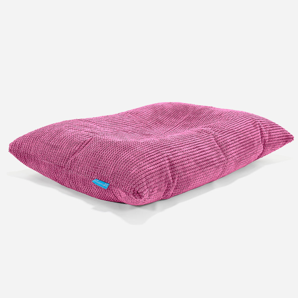 Cuscino Pouf Sacco Per Bambini - Pompon Rosa 02