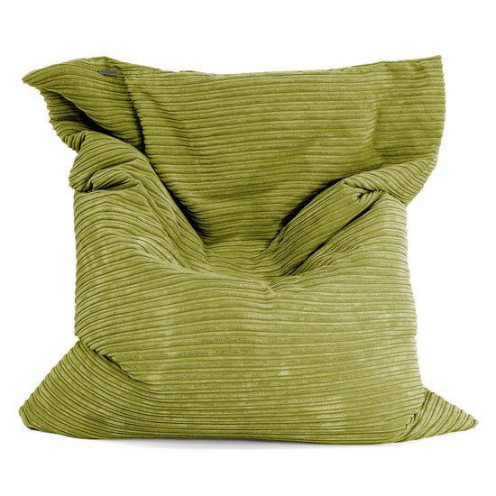 Cuscino Pouf Sacco XL - Velluto a Coste Lime 02