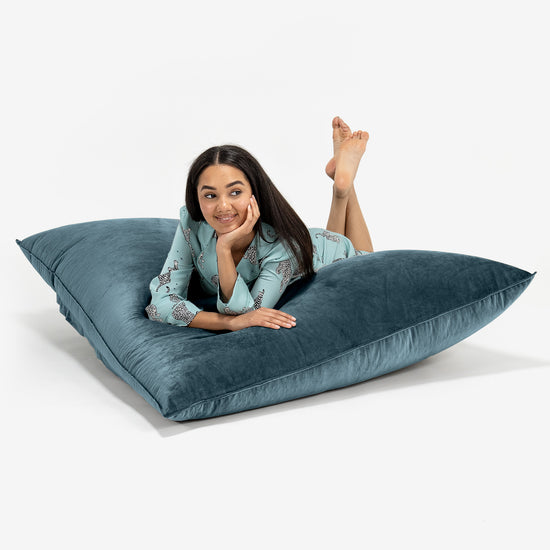 Cuscino Pouf Sacco XL - Velluto Alzavola 03