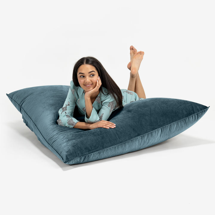Cuscino Pouf Sacco XL - Velluto Alzavola 03