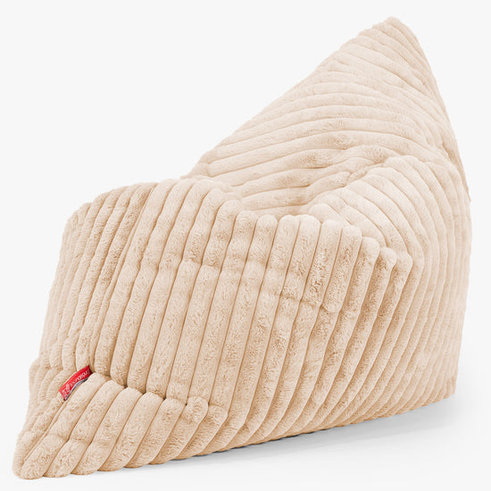 Cuscino Pouf Sacco XL - Velluto Felpato Ultra Morbido Pesca 02
