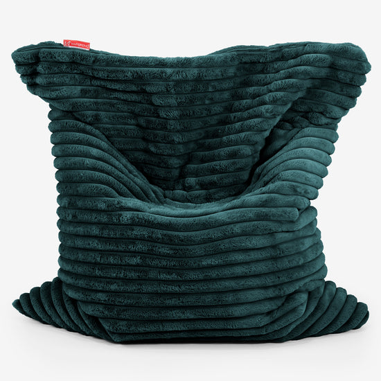 Cuscino Pouf Sacco XL - Velluto Felpato Ultra Morbido Tiglio 01