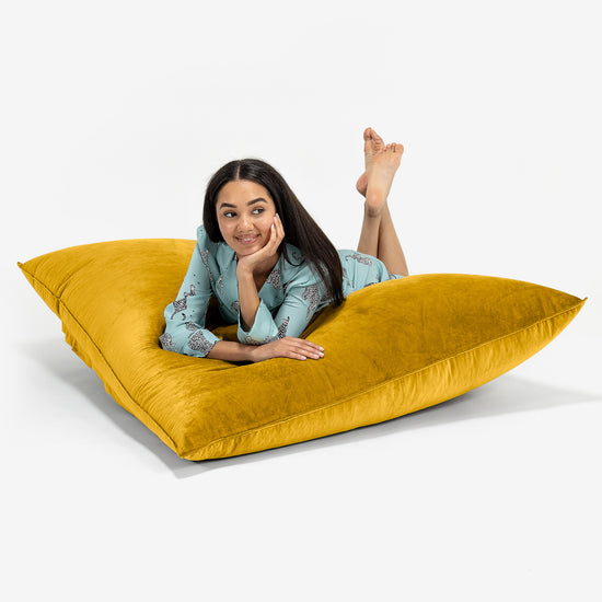 Cuscino Pouf Sacco XL - Velluto Oro 03