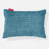 Cuscino Rettangolare 35 x 50cm - Velluto a Coste Egeo Blu 01