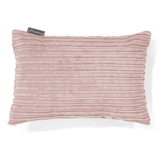 Cuscino Rettangolare 35 x 50cm - Velluto a Coste Rosa Cipria 01