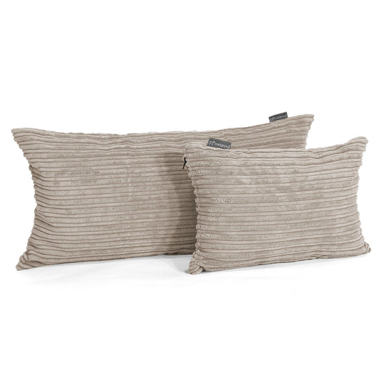 Cuscino Rettangolare 35 x 50cm - Velluto a Coste Visone 03