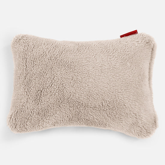 Cuscino Rettangolare 35 x 50cm - Eco-pelliccia Orsacchiotto Visone 01