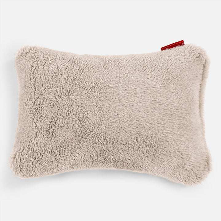 Cuscino Rettangolare 35 x 50cm - Eco-pelliccia Orsacchiotto Visone 01