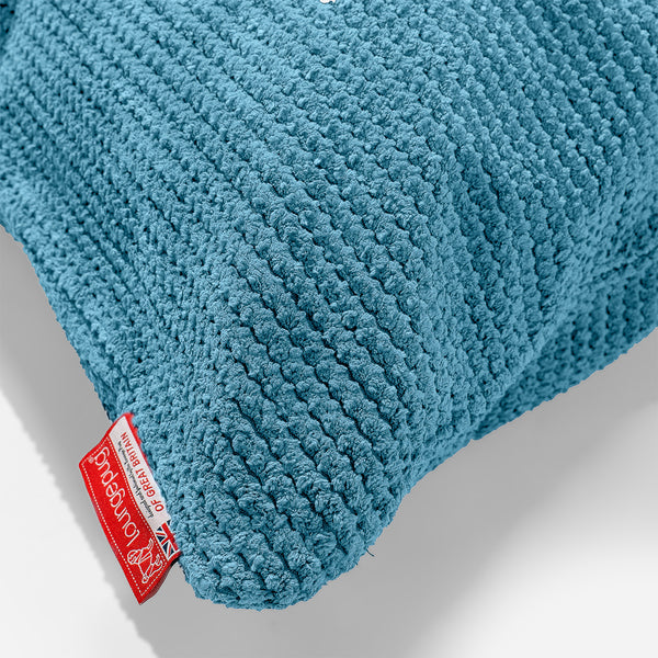 Fodera per Cuscino Rettangolare 35 x 50cm - Pompon Egeo Blu Fabric Close-up Image