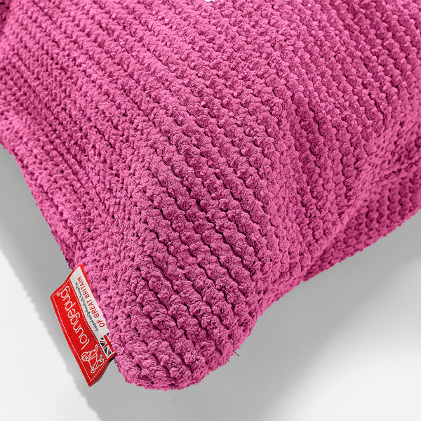 Fodera per Cuscino Rettangolare 35 x 50cm - Pompon Rosa Fabric Close-up Image