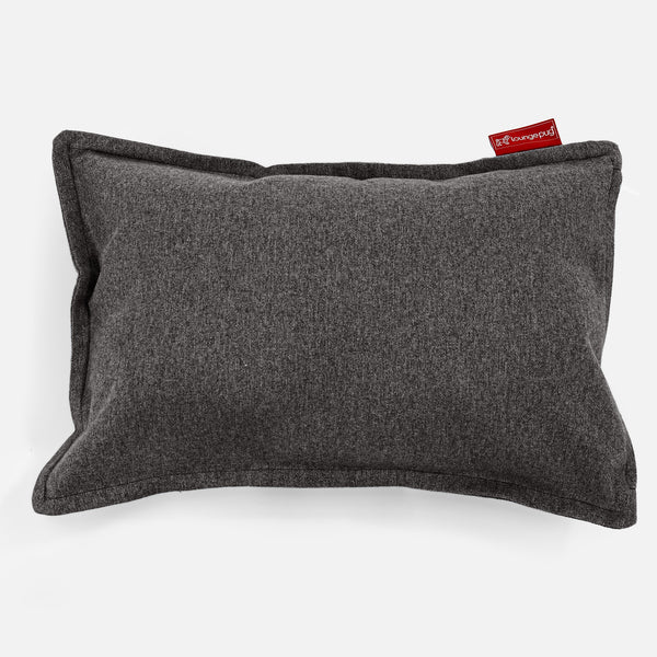 Cuscino Rettangolare 35 x 50cm - Tessuto in Lana Interalli Grigio 01