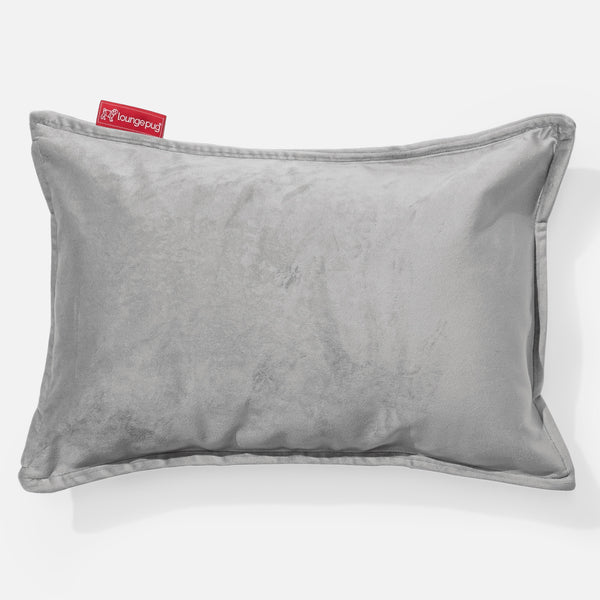 Cuscino Rettangolare 35 x 50cm - Velluto Argento 01