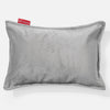 Cuscino Rettangolare 35 x 50cm - Velluto Argento 01