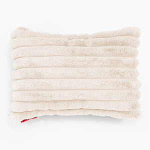 Fodera per Cuscino Rettangolare 35 x 50cm - Velluto Felpato Ultra Morbido Panna