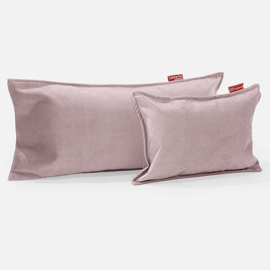 Cuscino Rettangolare 35 x 50cm - Velluto Rosa 03