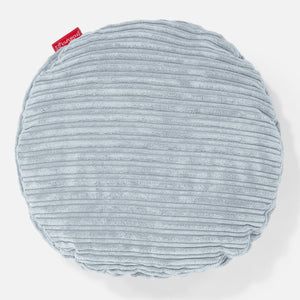 Fodera per Cuscino Rotondo 50cm - Velluto a Coste Bebè Blu