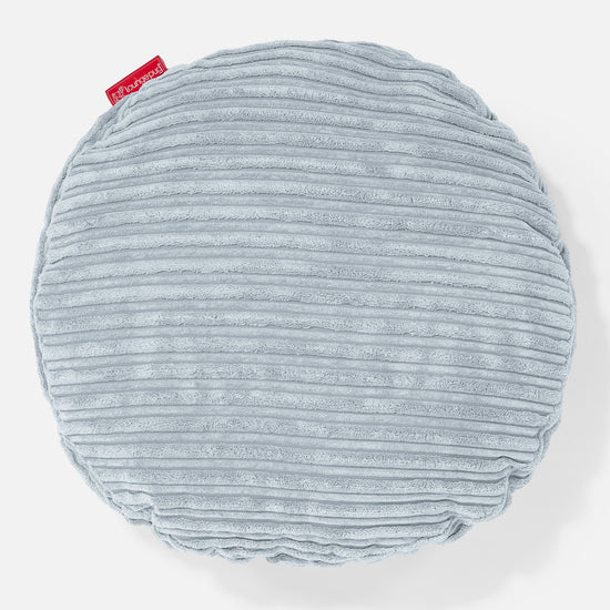 Cuscino Rotondo 50cm - Velluto a Coste Bebè Blu 01