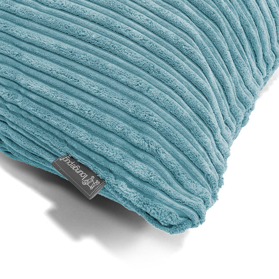 Cuscino Rotondo 50cm - Velluto a Coste Egeo Blu 02