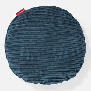 Fodera per Cuscino Rotondo 50cm - Velluto a Coste Navy