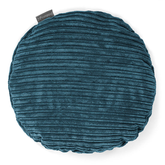 Cuscino Rotondo 50cm - Velluto a Coste Navy 01