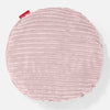 Cuscino Rotondo 50cm - Velluto a Coste Rosa Cipria 01