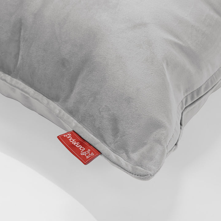 Cuscino Rotondo 50cm - Velluto Argento 02