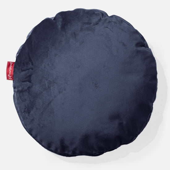 Cuscino Rotondo 50cm - Velluto Navy 01