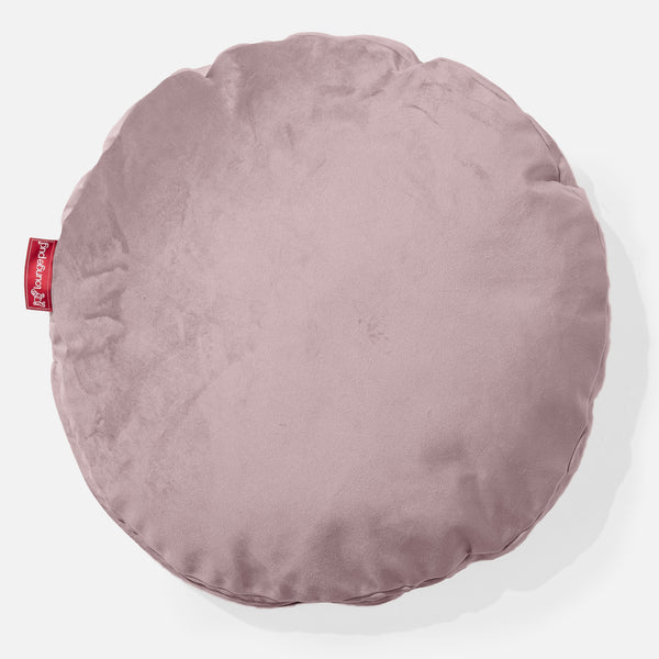 Cuscino Rotondo 50cm - Velluto Rosa 01