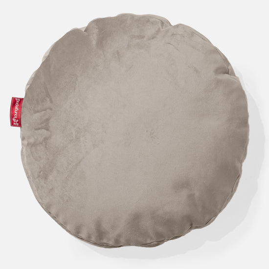 Cuscino Rotondo 50cm - Velluto Visone 01